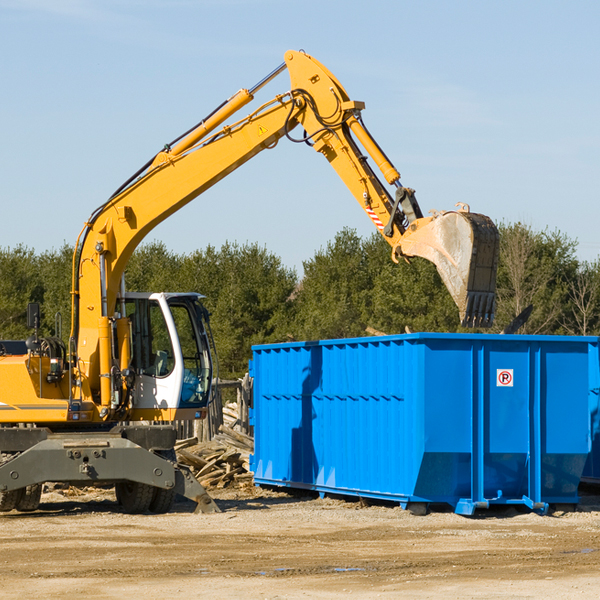 can i request a rental extension for a residential dumpster in Cedarville WV